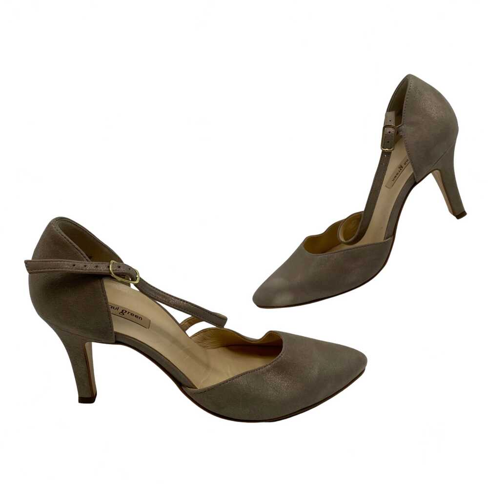 Paul Green Beige Heels Buckle | Womens 7.5